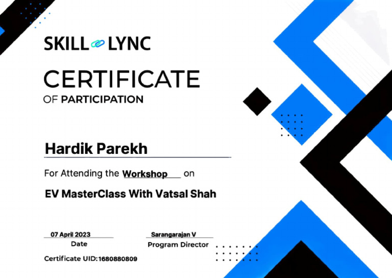 EV Skill Lync | PDF