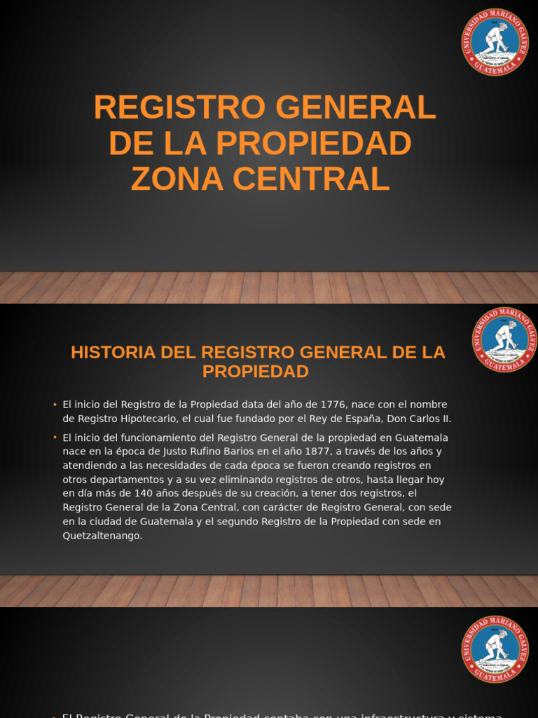 Historia y Funciones del Registro de Propiedad | PDF | Ley de Propiedad ...