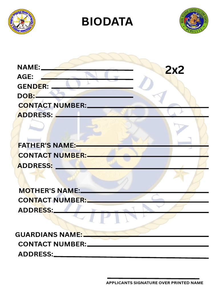522nd Naval Bio Data | PDF
