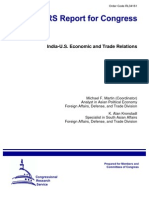India-U.S. Economic and Trade Relations: August 31, 2007