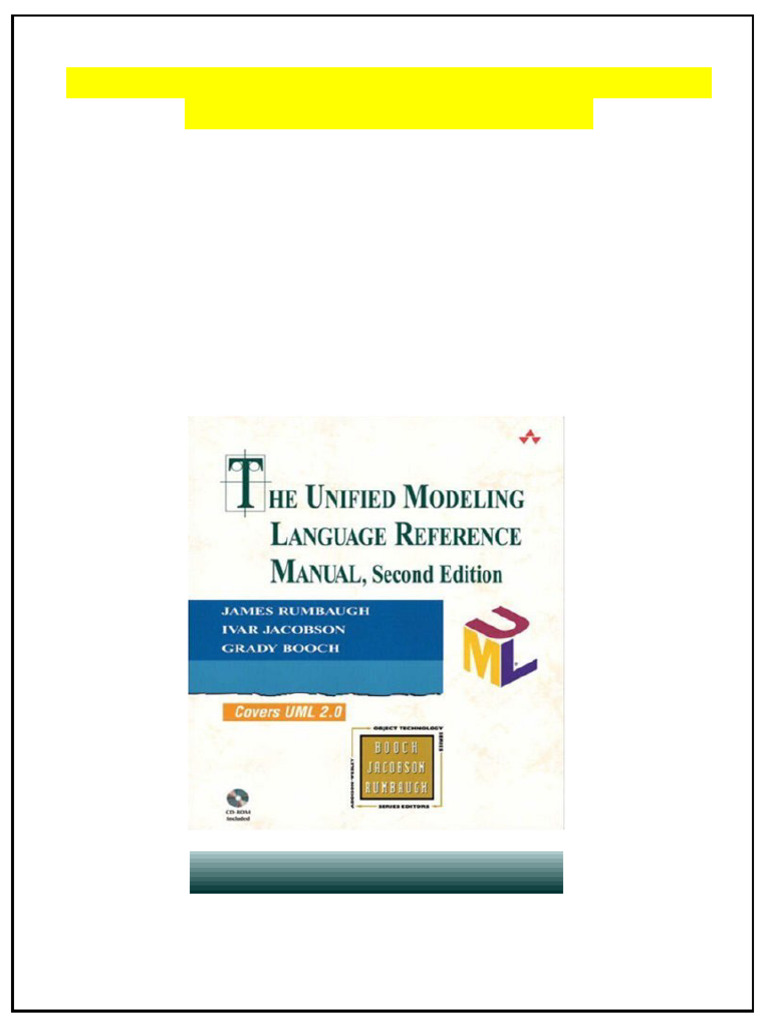 The unified modeling language reference manual 2nd Edition James ...