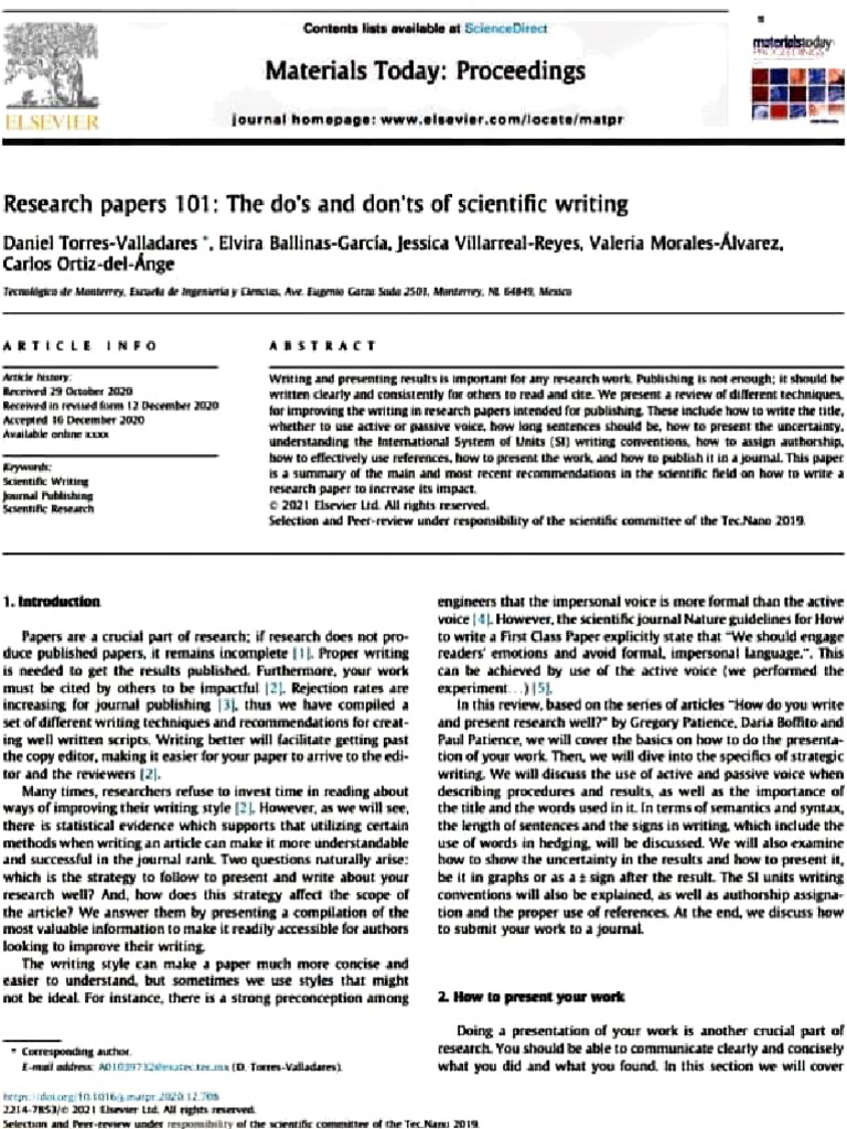 Scientific Writing Best Practices Guide | PDF | Publishing | Science