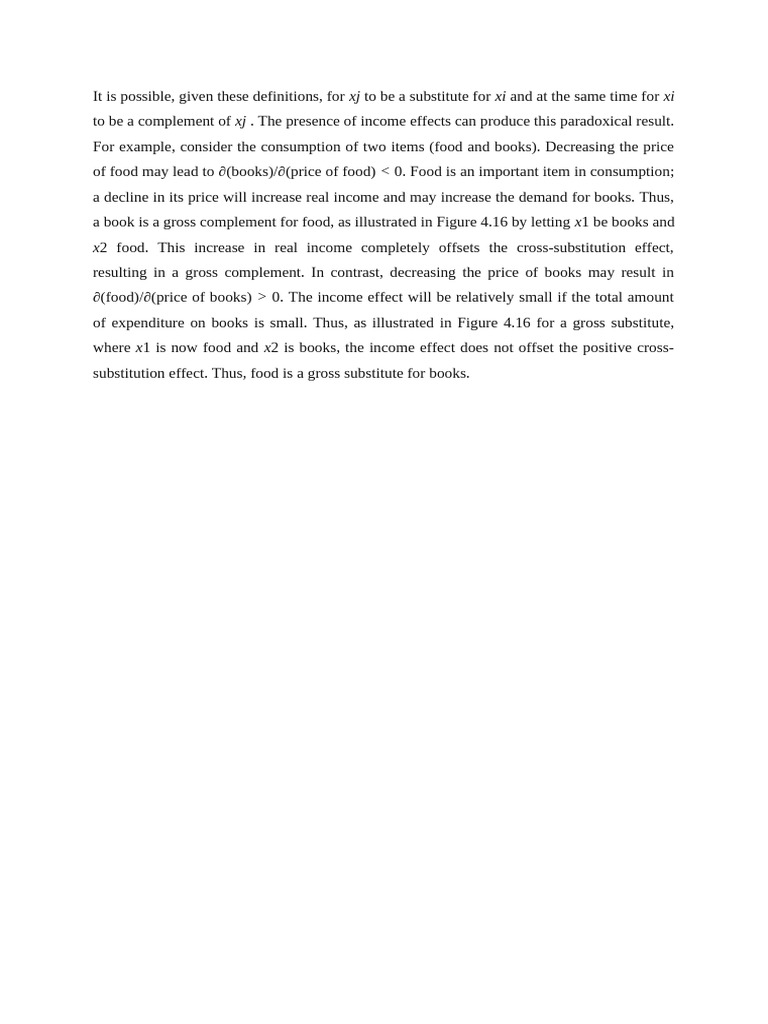 Gross Complements and Substitutes Explained | PDF