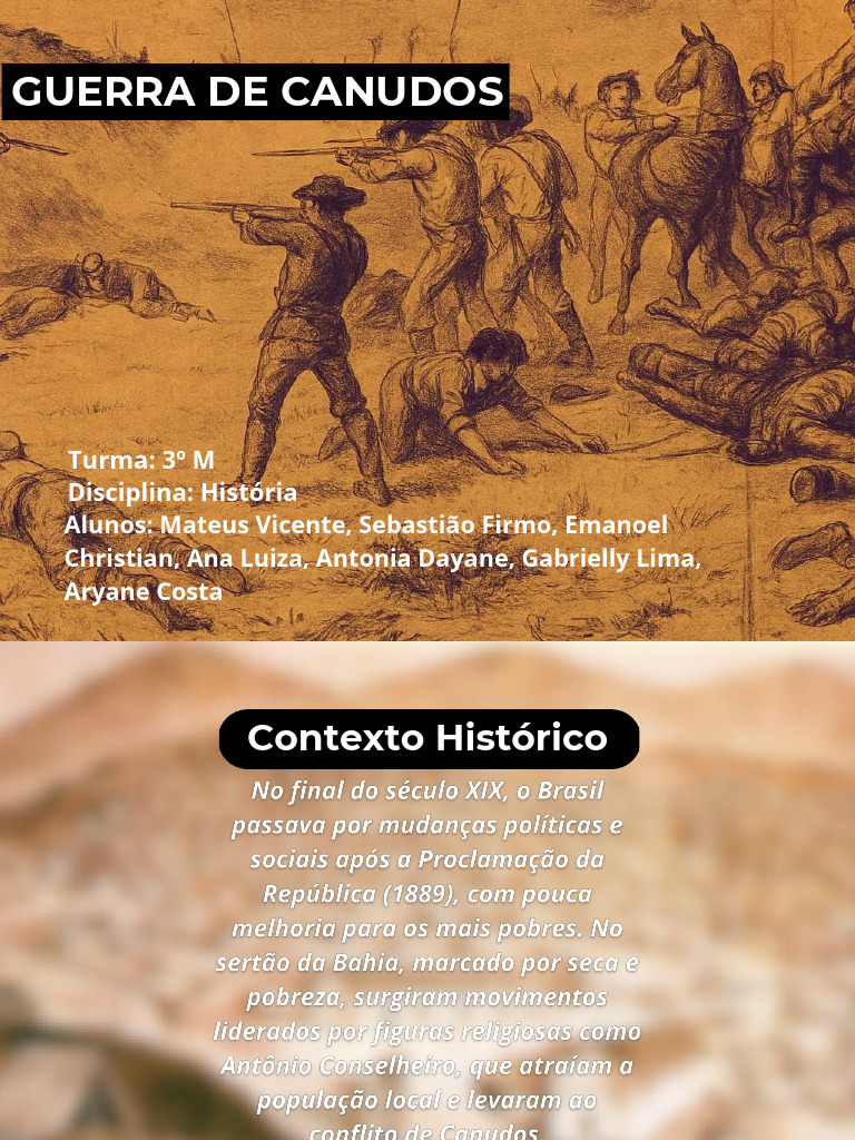 Guerra de Canudos: Conflito e Consequências | PDF