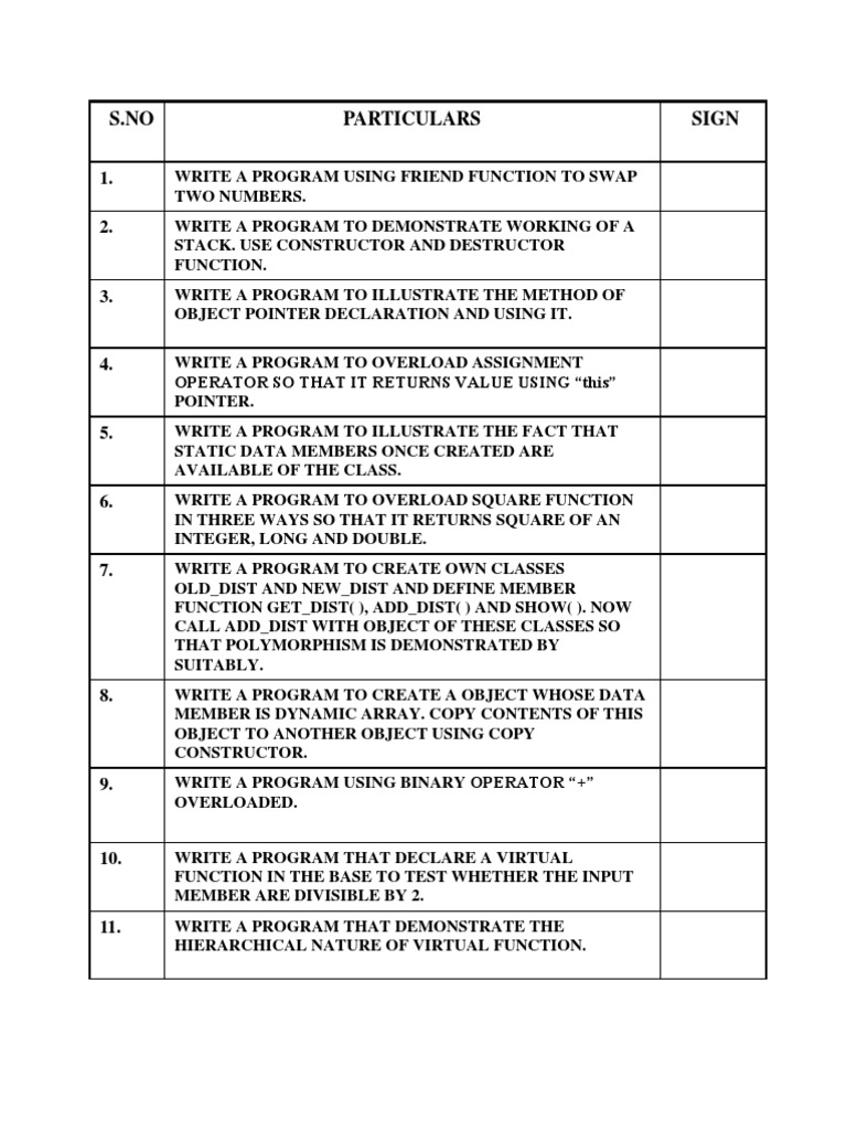 C++ Programming Tasks and Examples | PDF