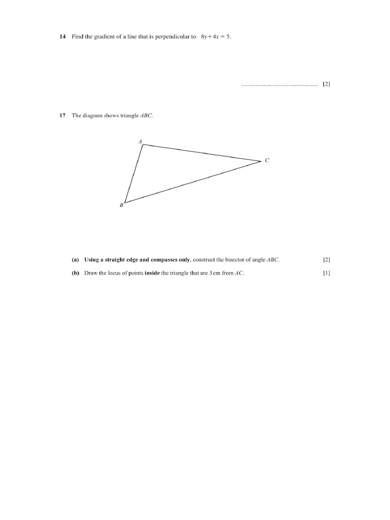 Igcse Extended Maths Questions 4 | PDF