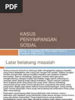 Kasus Penyimpangan Sosial