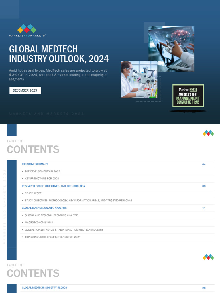 MedTech Industry Outlook 2023-2024 | PDF | Cost Of Living | Gross ...
