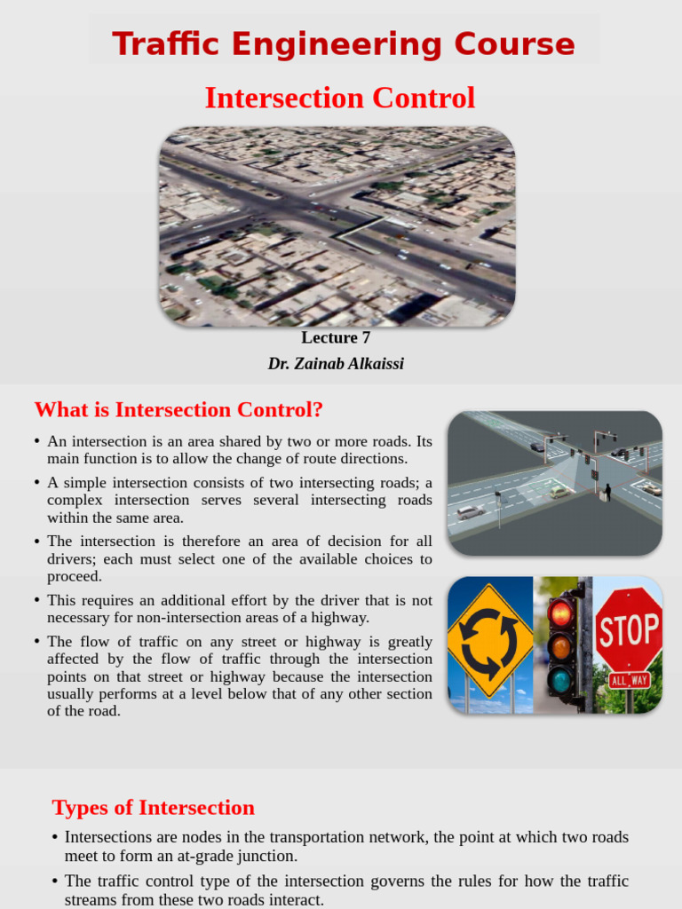 Understanding Intersection Control Types | PDF | Traffic | Intersection ...