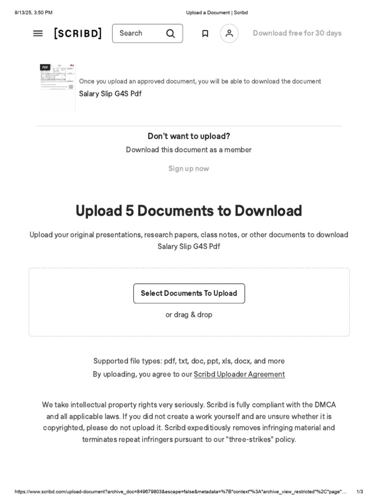 Upload and Download Documents on Scribd | PDF | Scribd
