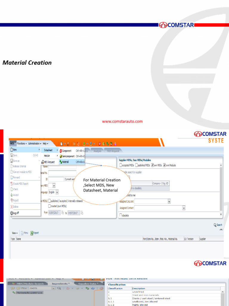 IMDS Material Classification Guide | PDF