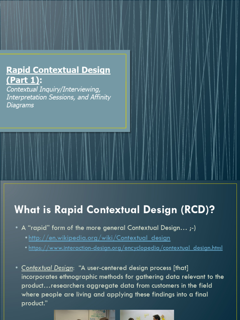 Rapid Contextual Design Overview | PDF | Computing | Information Science