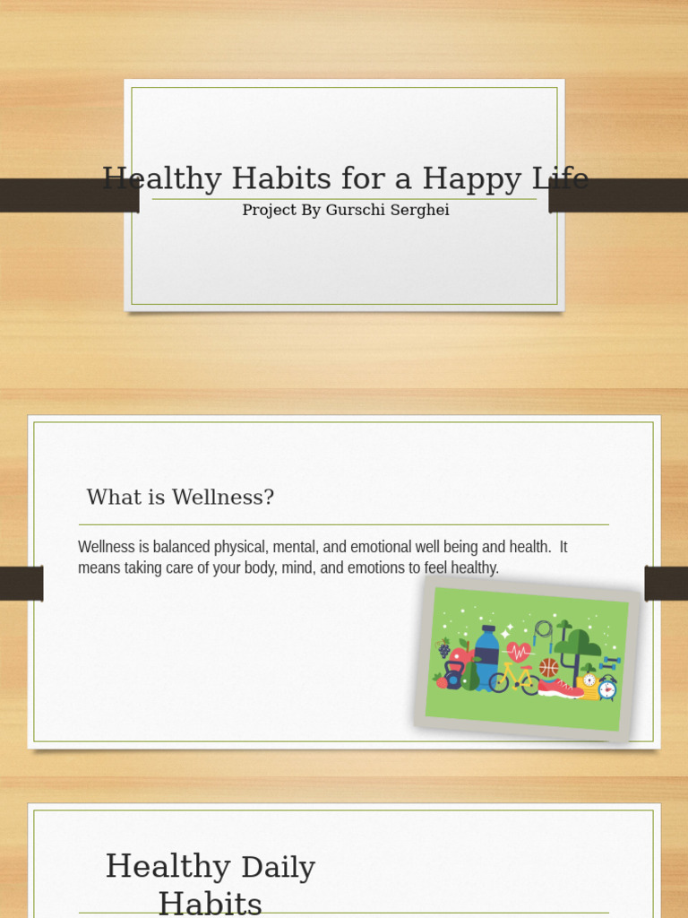 Healthy Habits For A Happy Life | PDF