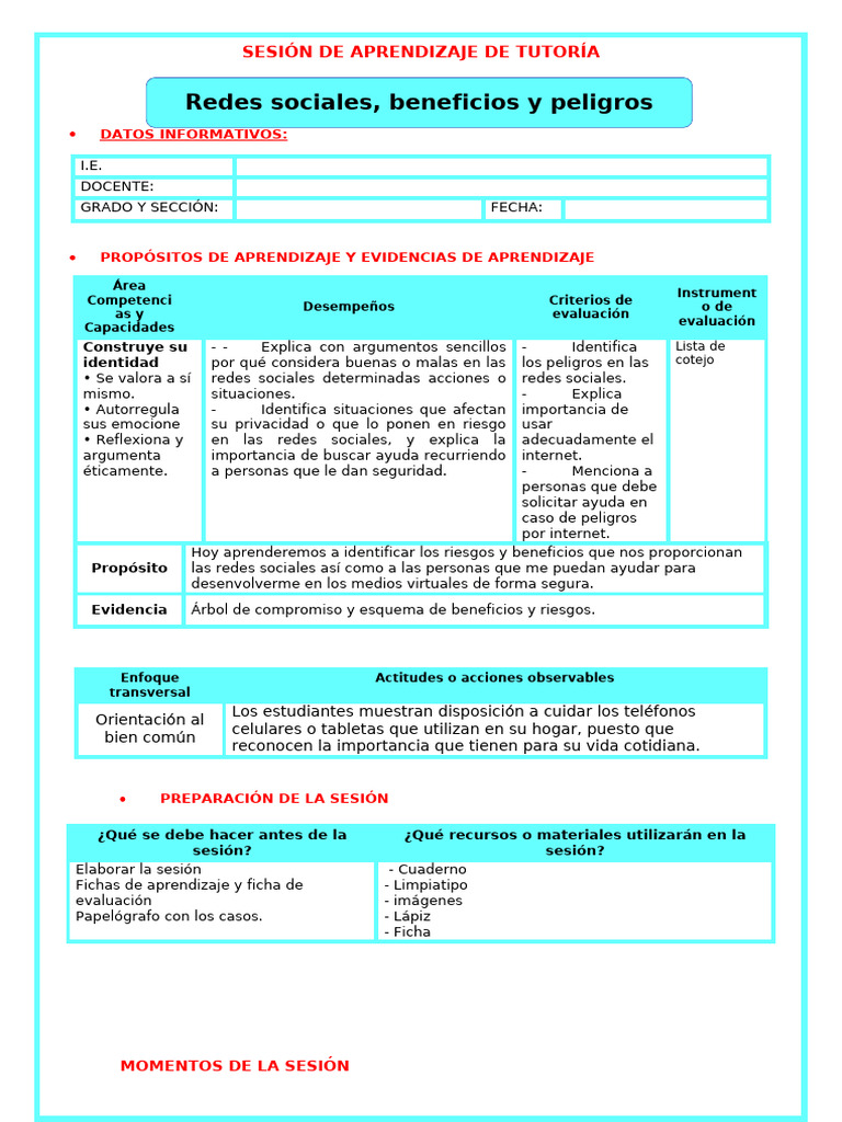Riesgos y beneficios de redes sociales | PDF | Aprendizaje