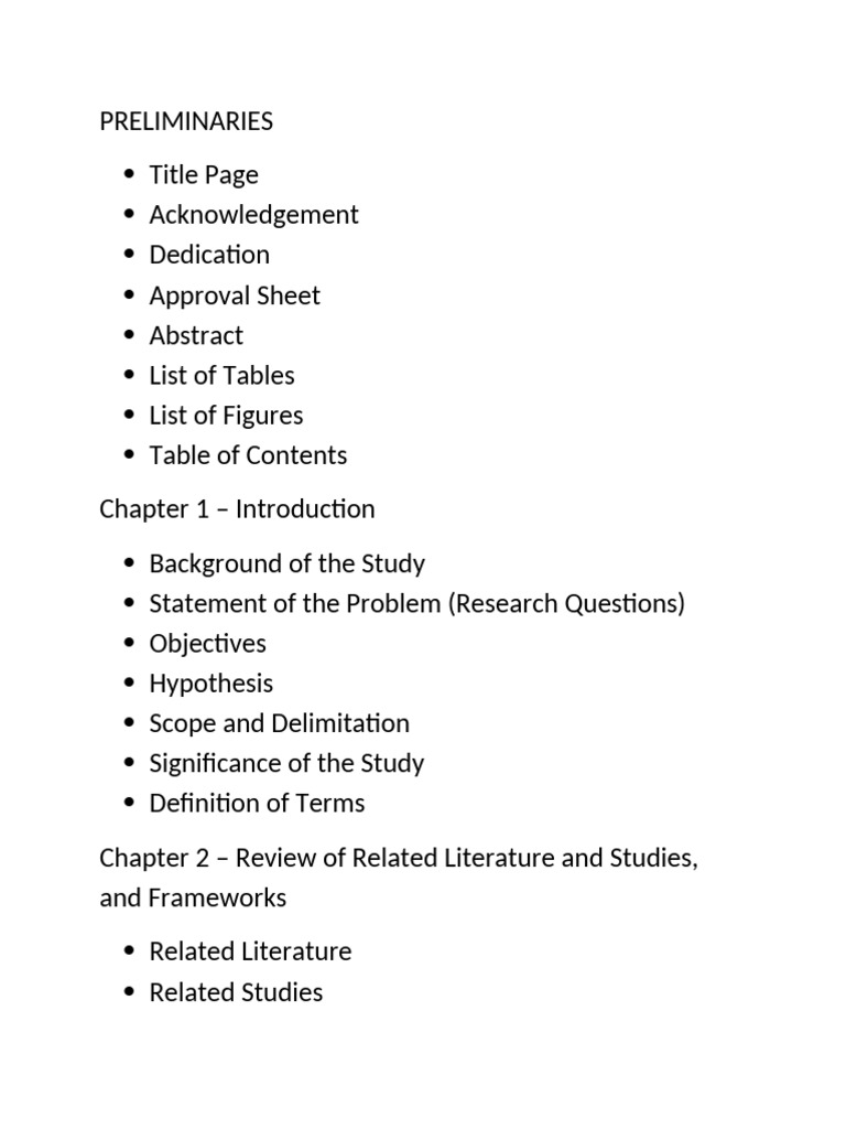 Research Study Structure and Components | PDF