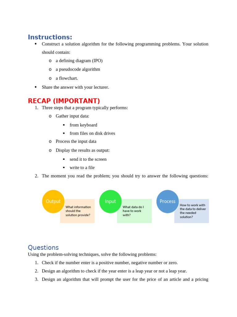 Programming Problem-Solving Algorithms | PDF | Body Mass Index | Algorithms