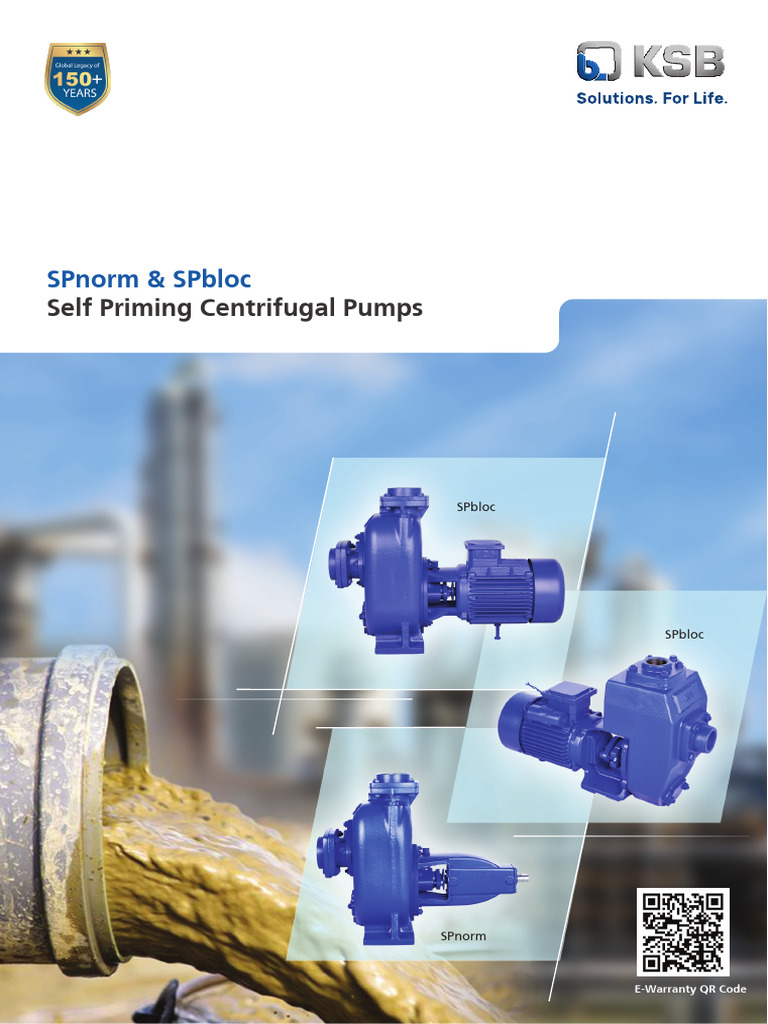 Self Priming Centrifugal Pumps Overview | PDF | Pump | Screw