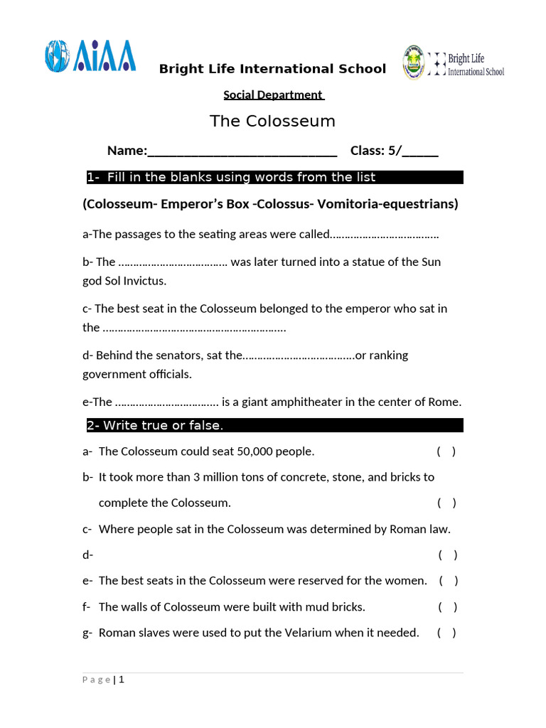 The Colosseum | PDF