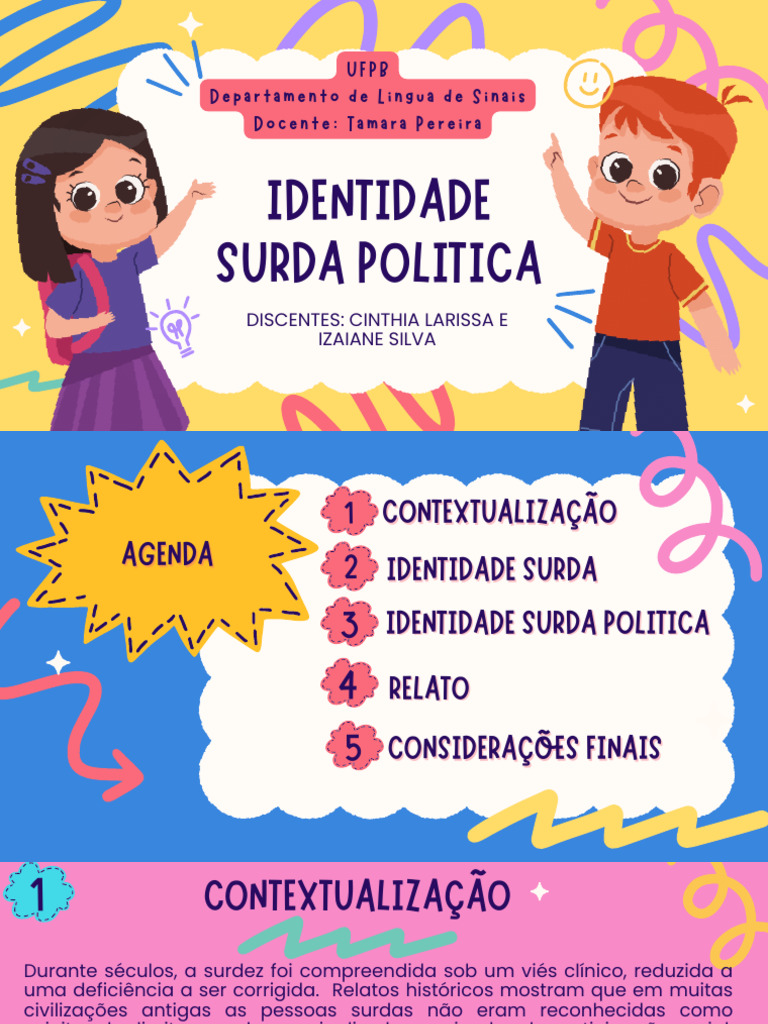 Identidade Surda Política e Resistência | PDF | Surdez | Linguagem de ...