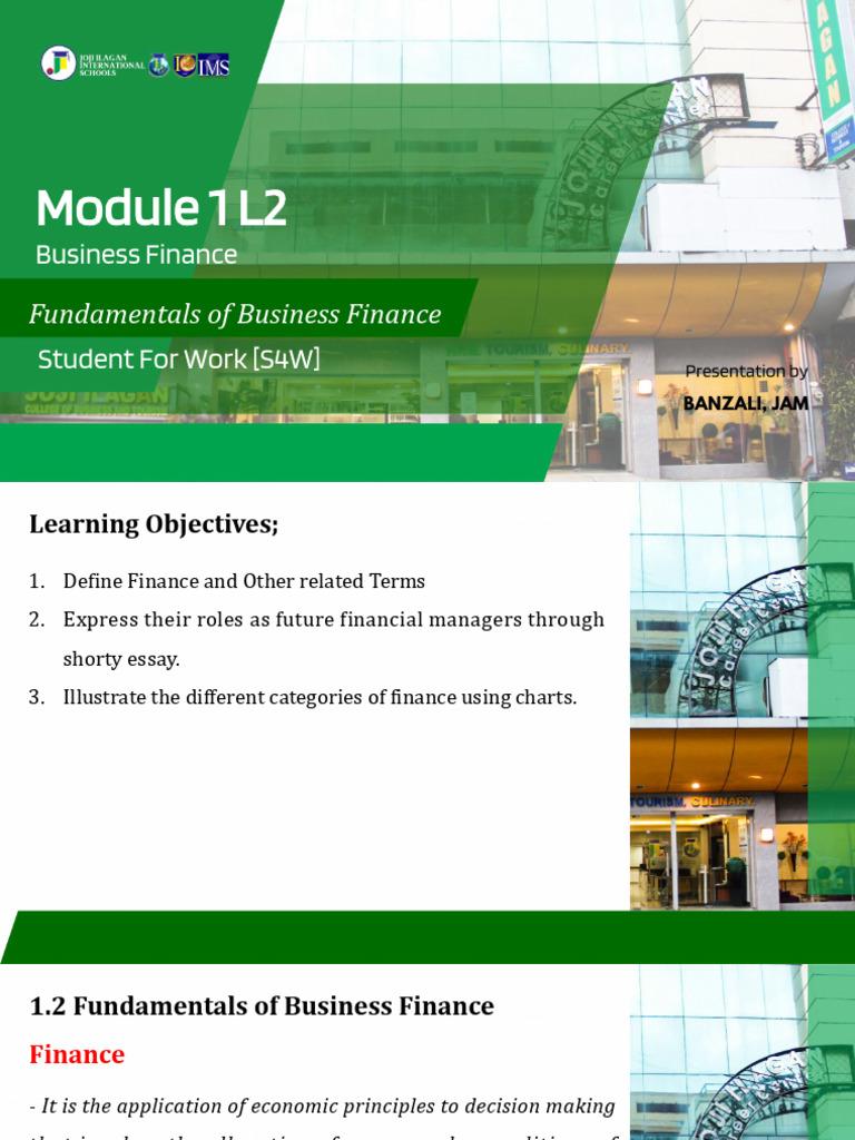 Business Finance Fundamentals Overview | PDF | Investing | Business