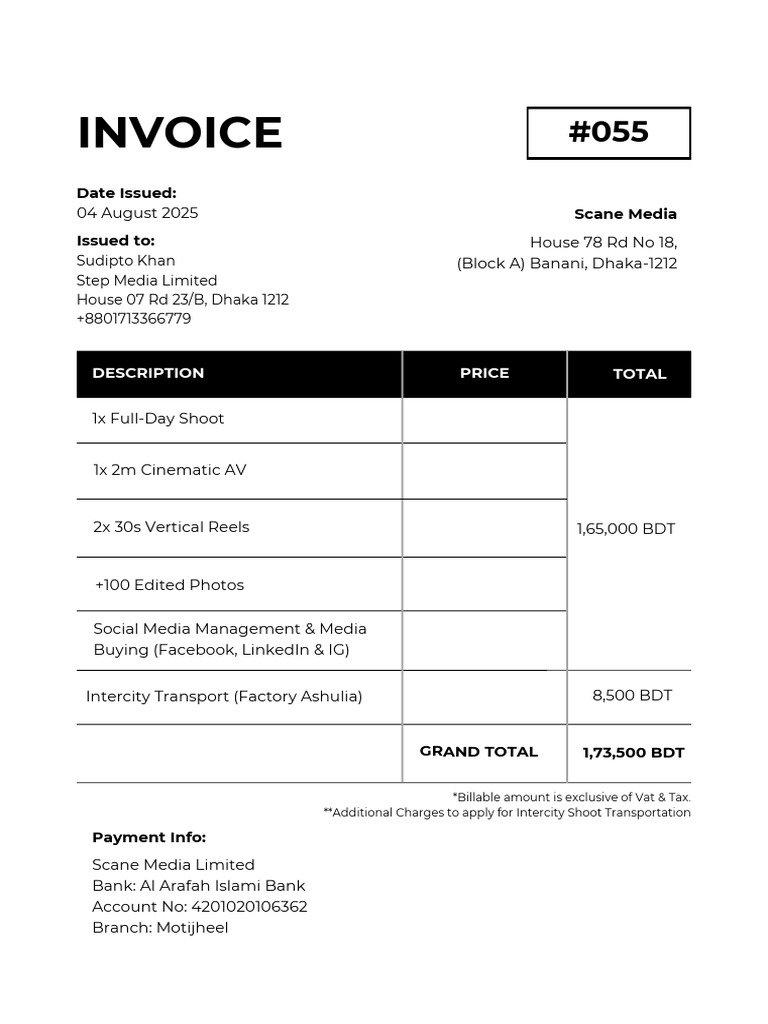 Step Media Invoice | PDF
