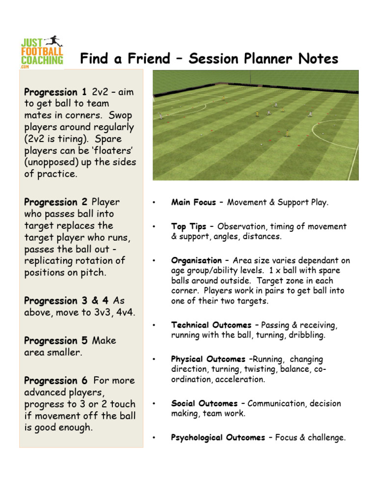 5find A Friend Session Plan Notes | PDF