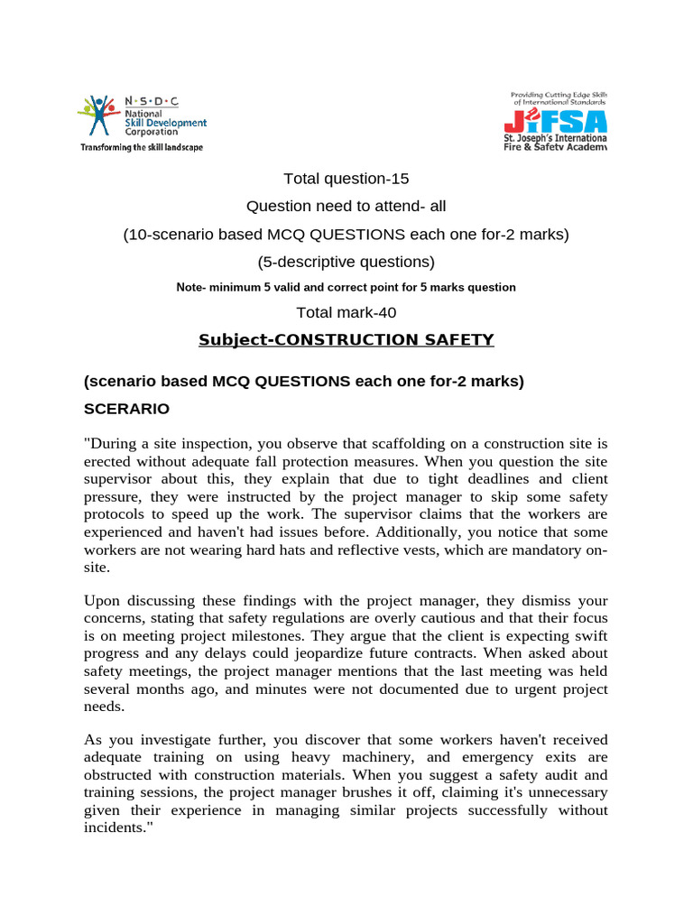Construction Safety | PDF | Personal Protective Equipment | Safety
