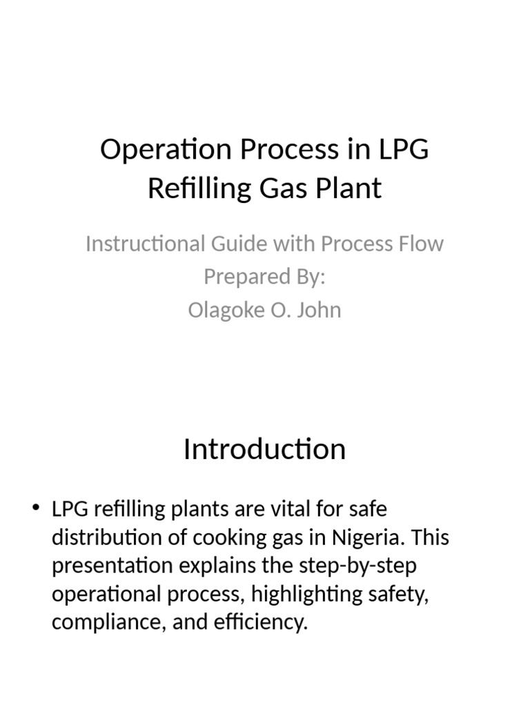 LPG Refilling Process Guide | PDF