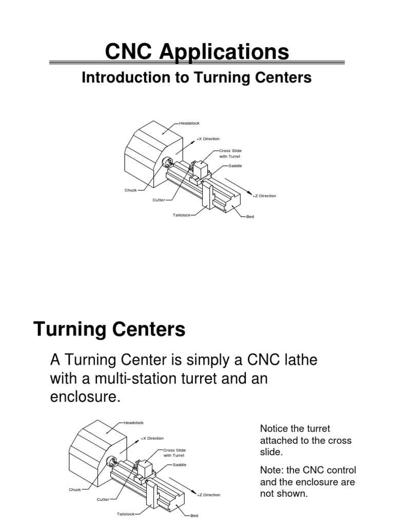 CNC Applications: Introduction To Turning Centers | PDF
