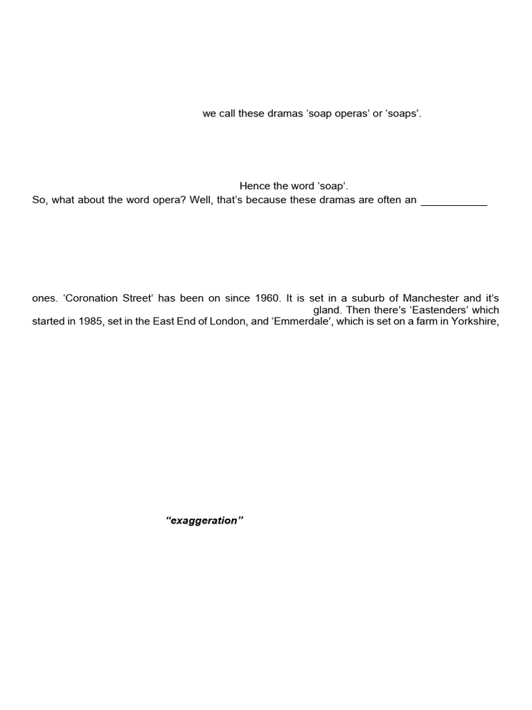 Understanding British Soap Operas | PDF | Soap Opera