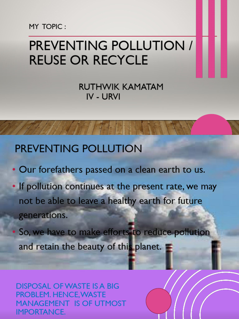 Pollution Prevention and Waste Management | PDF | Waste | Recycling