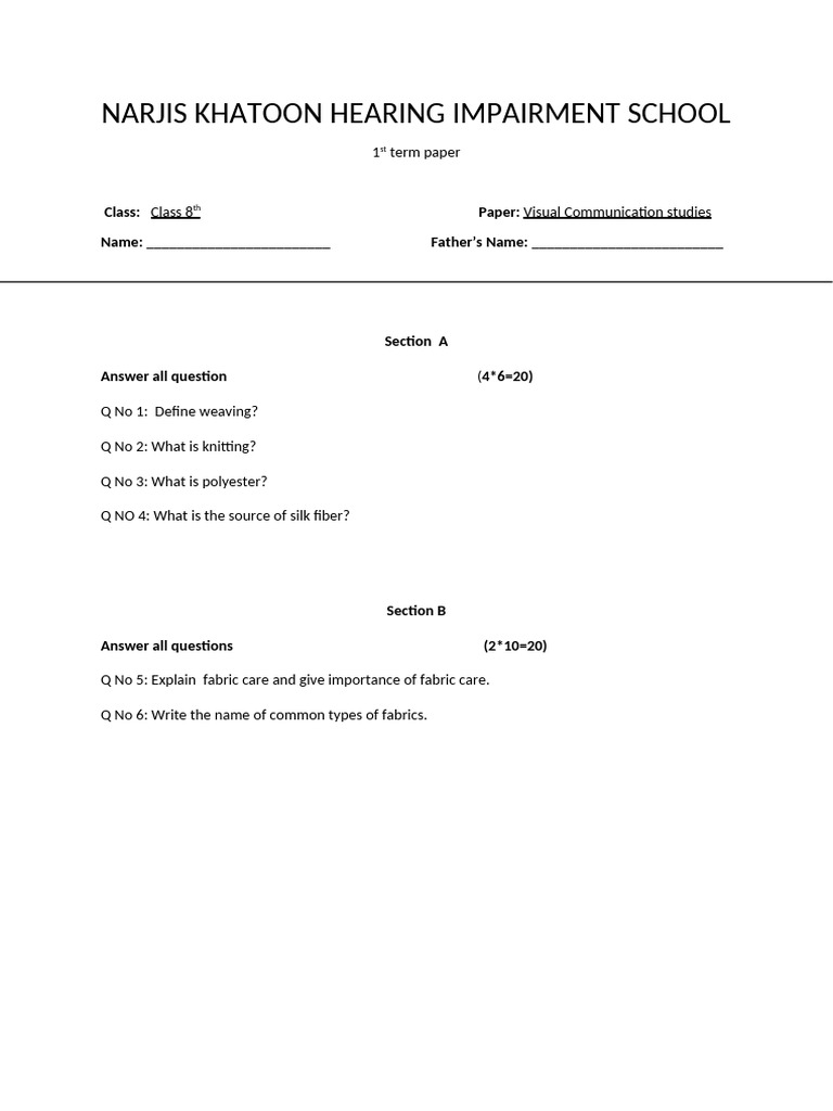 Class 8th Vcs | PDF