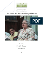 Dossier On GINA and The Budget Debate (20120415)