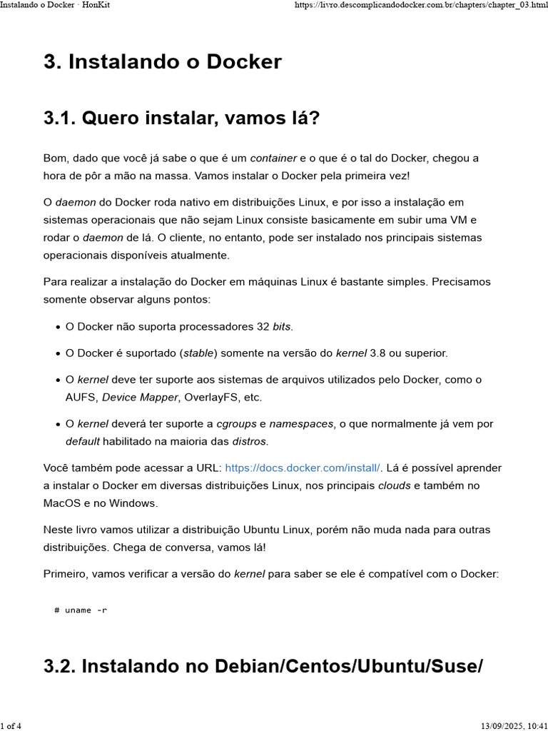 Como Instalar o Docker no Linux | PDF | Distribuição Linux | Linux