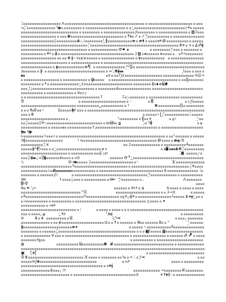 Unreadable Document with Random Characters | PDF | Behavioural Sciences ...