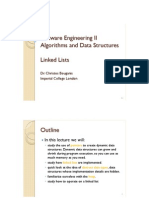 Software Engineering II Algorithms and Data Structures Linked Lists