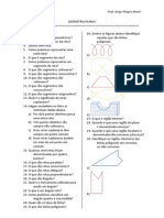 GEOMETRIA PLANA: Entes, Retas, Ângulos e Polígonos