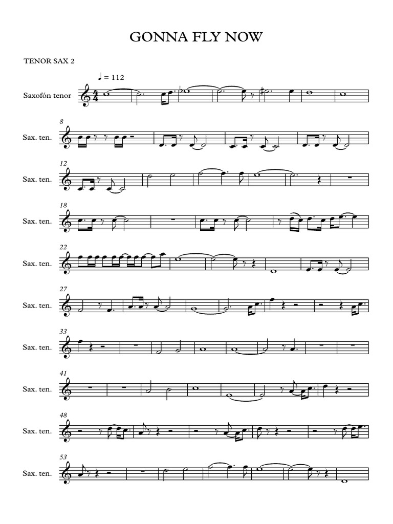 Gonna Fly Now Sax 2 | PDF