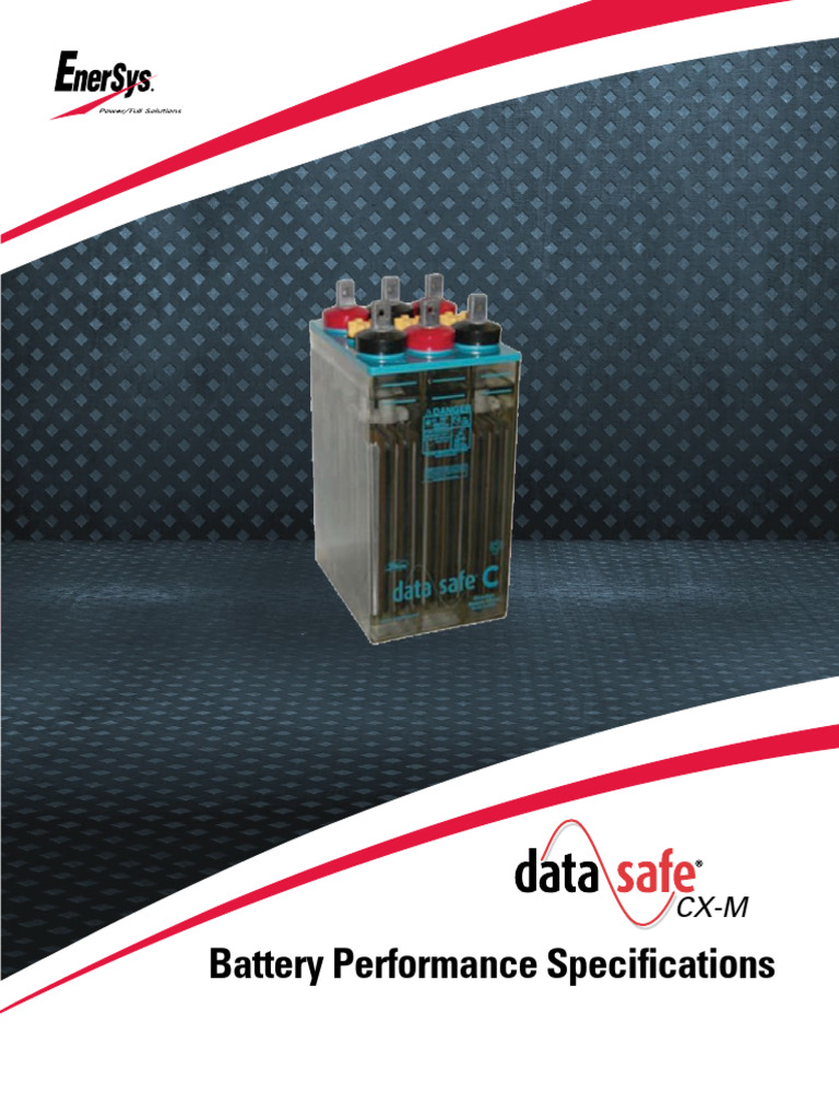 DataSafe CX-M Battery Specifications | PDF | Electricity