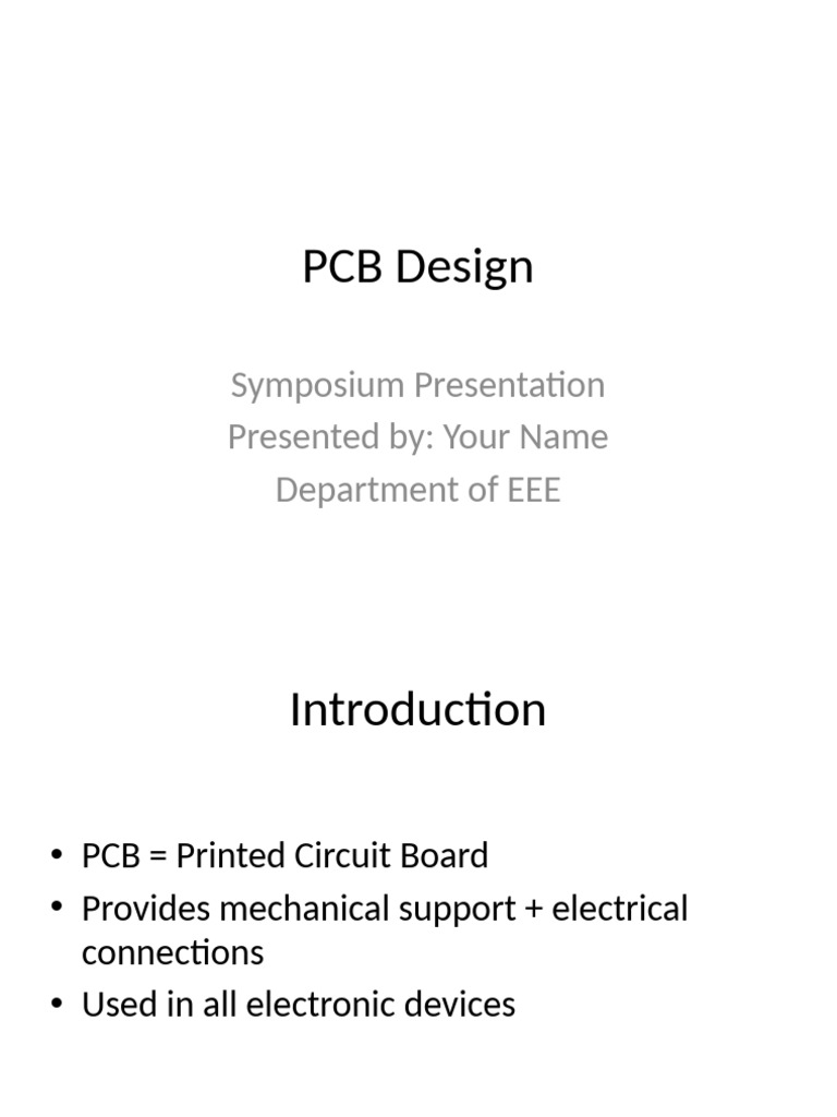 PCB Design Overview and Trends | PDF