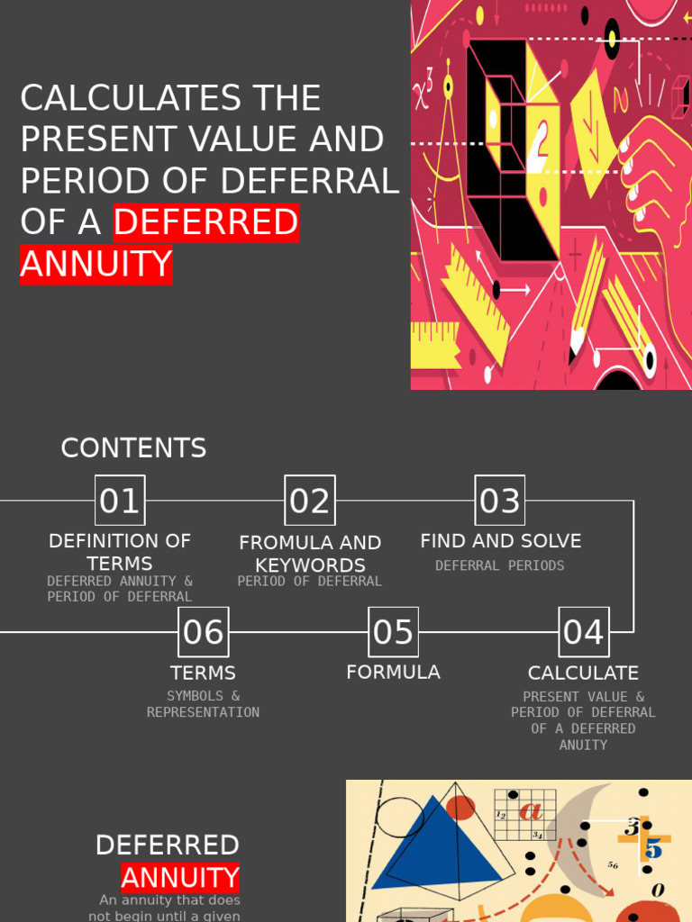 Calculates The Present Value and Period of Deferral Tutorial | PDF ...