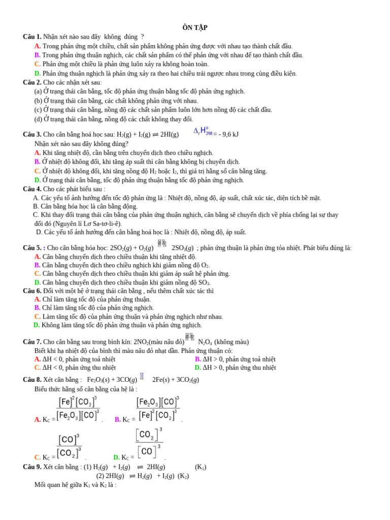 Chương I. T NG H P | PDF