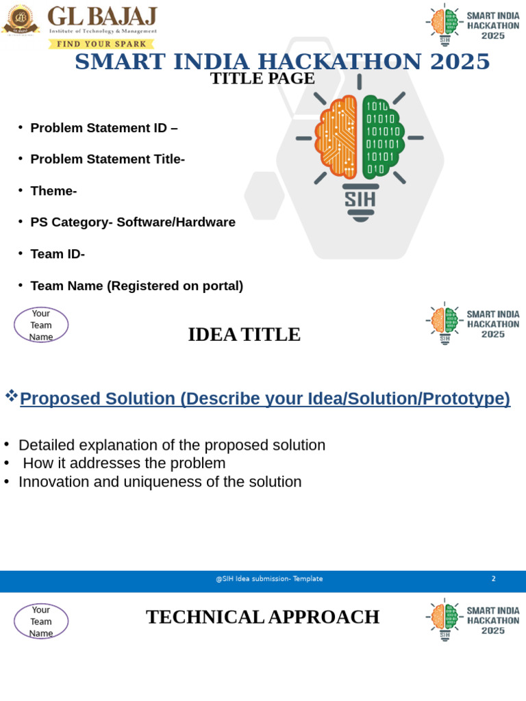 Smart India Hackathon 2025 Submission Guide | PDF