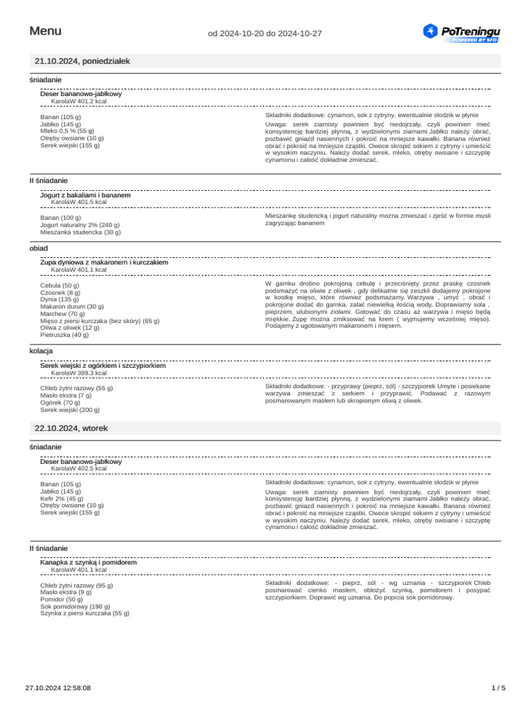 1 Menu-20 10-27 10 | PDF