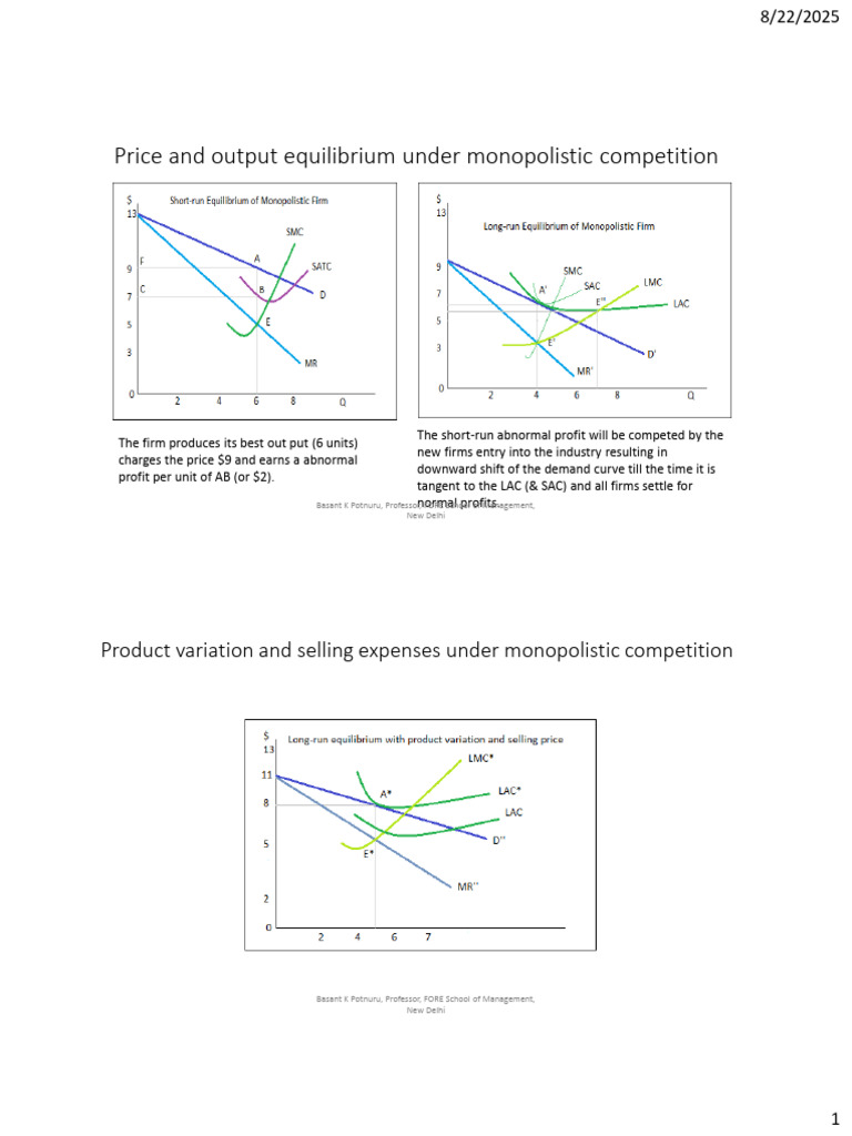 Monopolistic Competition and Oligopoly Analysis | PDF | Oligopoly ...