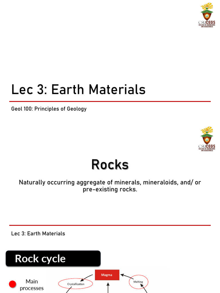 Understanding Earth Materials and Rocks | PDF