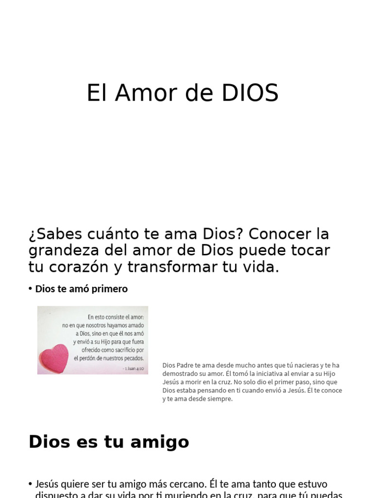 El Infinito Amor de Dios por Ti | PDF | Amor | Dios