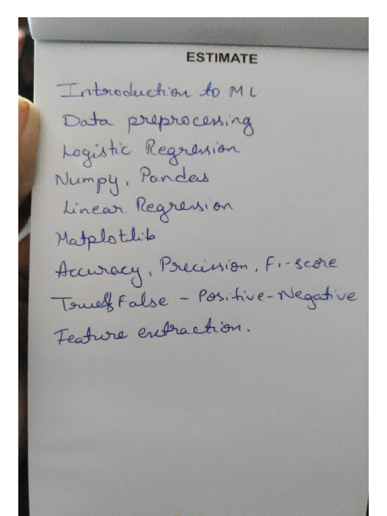 ML Notes | PDF