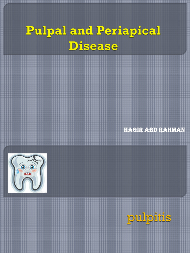 4 Pulpal and Periapical Diseases | PDF | Medical Specialties | Dentistry