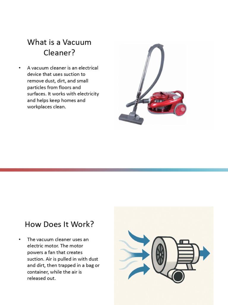 How a Vacuum Cleaner Works | PDF